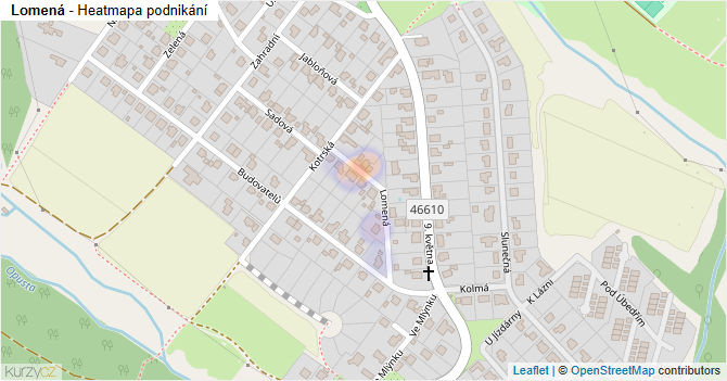 Lomená - mapa podnikání
