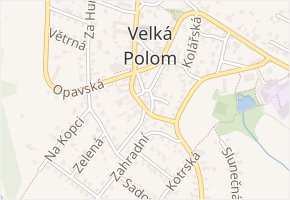 Na Rohuli v obci Velká Polom - mapa ulice