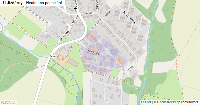 U Jízdárny - mapa podnikání