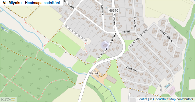 Ve Mlýnku - mapa podnikání