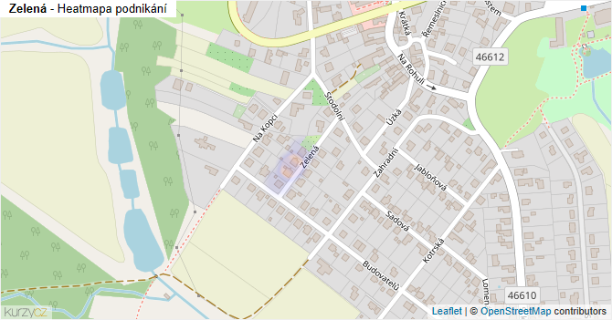 Zelená - mapa podnikání