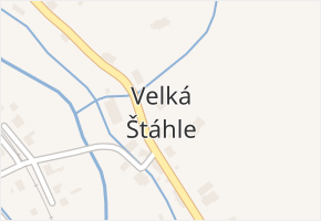 Velká Štáhle v obci Velká Štáhle - mapa části obce
