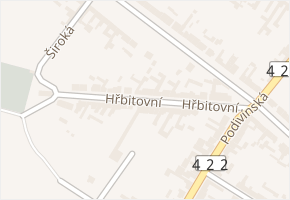 Hřbitovní v obci Velké Bílovice - mapa ulice