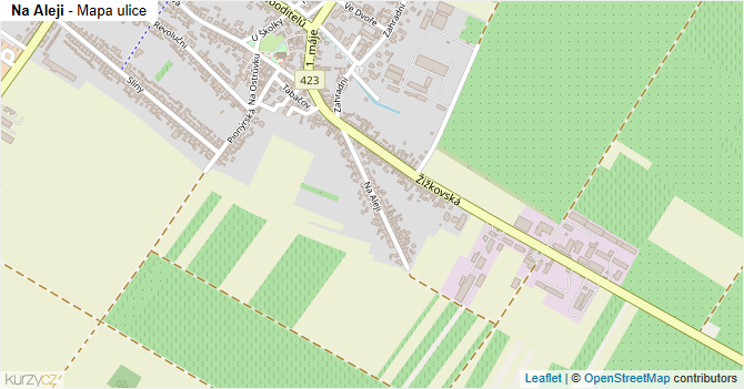 Na Aleji - mapa ulice