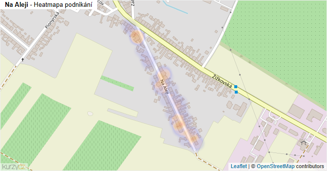 Na Aleji - mapa podnikání