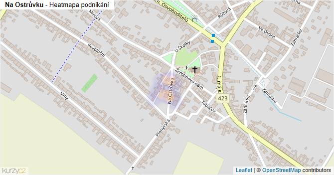 Na Ostrůvku - mapa podnikání