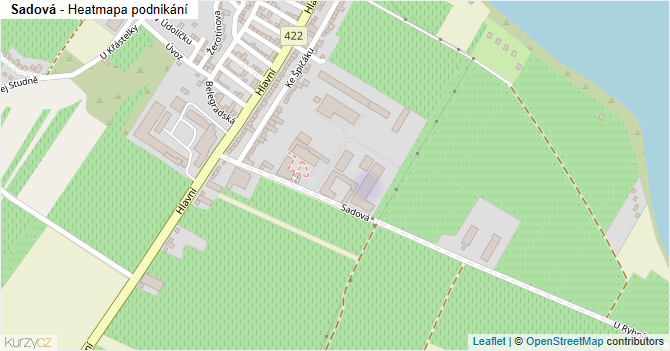 Sadová - mapa podnikání