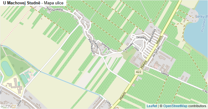 U Machovej Studně - mapa ulice