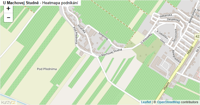 U Machovej Studně - mapa podnikání