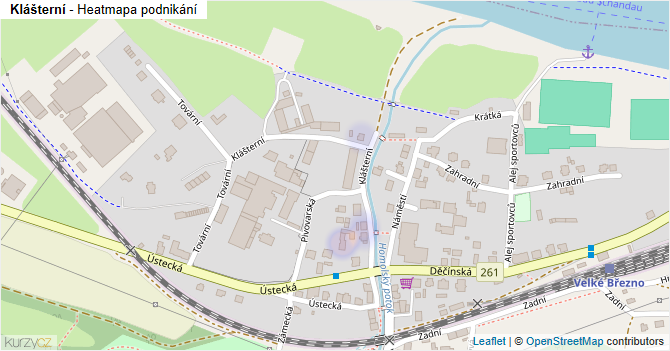 Klášterní - mapa podnikání