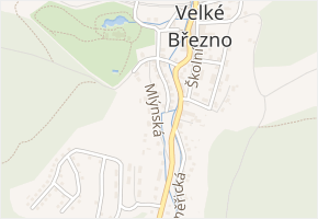 Mlýnská v obci Velké Březno - mapa ulice