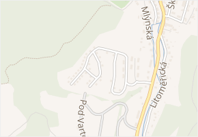 Na Výsluní v obci Velké Březno - mapa ulice