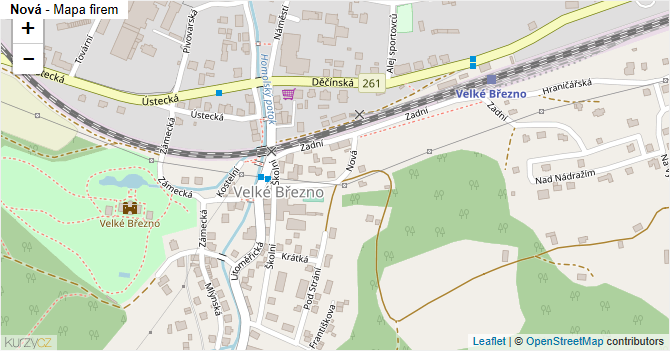 Nová - mapa firem