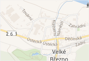 Pivovarská v obci Velké Březno - mapa ulice