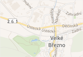 Ústecká v obci Velké Březno - mapa ulice