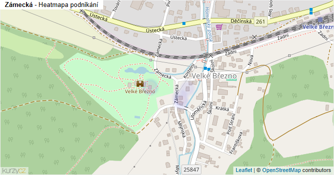 Zámecká - mapa podnikání