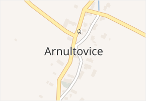 Arnultovice v obci Velké Chvojno - mapa části obce