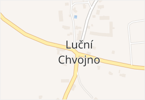 Luční Chvojno v obci Velké Chvojno - mapa části obce