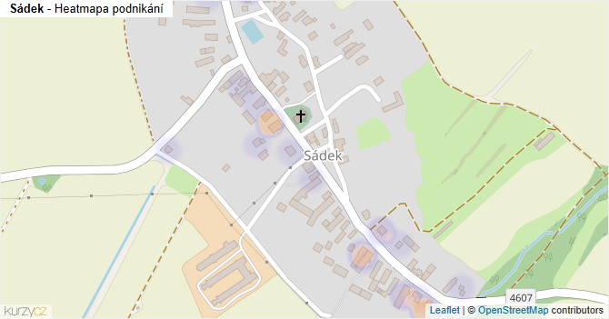 Sádek - mapa podnikání
