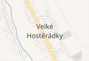 Velké Hostěrádky v obci Velké Hostěrádky - mapa části obce