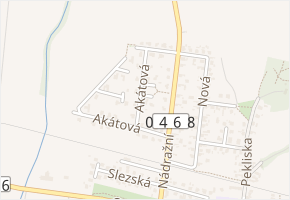 Akátová v obci Velké Hoštice - mapa ulice