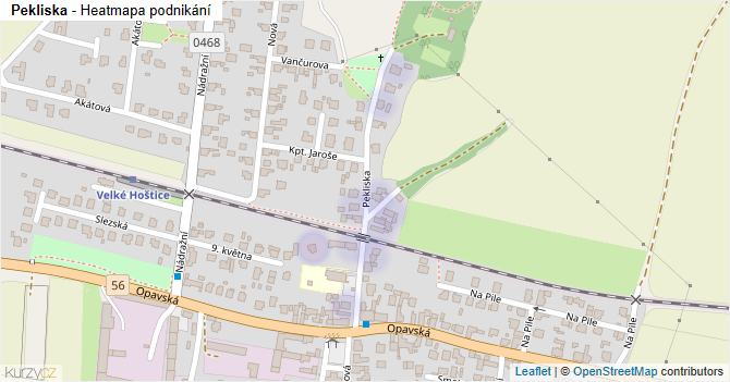 Pekliska - mapa podnikání