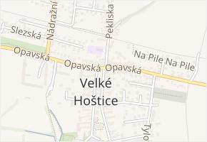 Velké Hoštice v obci Velké Hoštice - mapa části obce