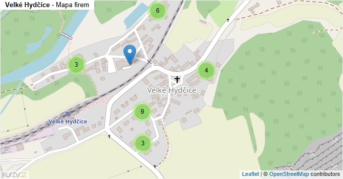 Velké Hydčice - mapa firem