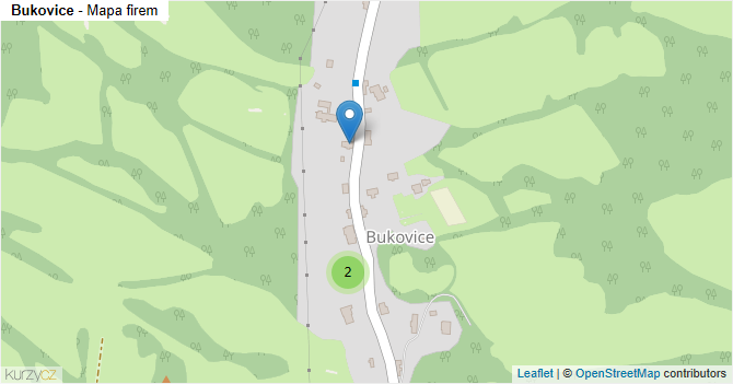 Bukovice - mapa firem