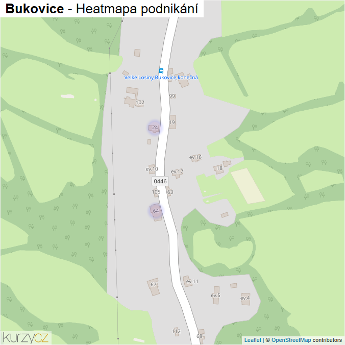 Mapa Bukovice - Firmy v části obce.
