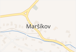 Maršíkov v obci Velké Losiny - mapa části obce