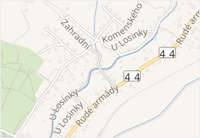 Příčná v obci Velké Losiny - mapa ulice