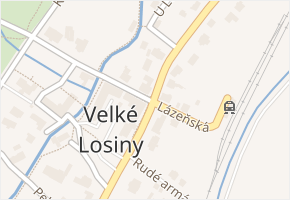 Velké Losiny v obci Velké Losiny - mapa části obce