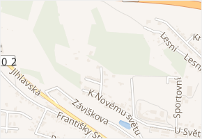 Jana Zahradníčka v obci Velké Meziříčí - mapa ulice