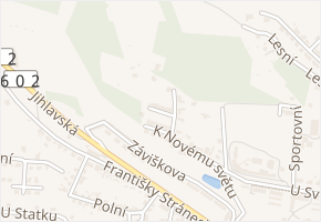 Luční v obci Velké Meziříčí - mapa ulice
