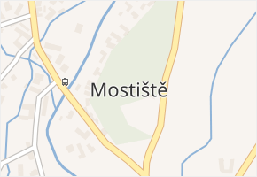 Mostiště v obci Velké Meziříčí - mapa části obce
