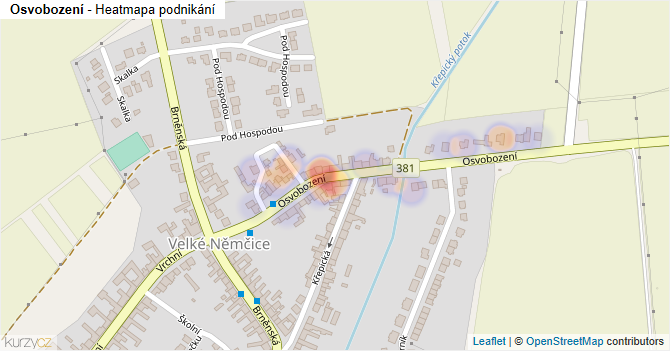 Osvobození - mapa podnikání