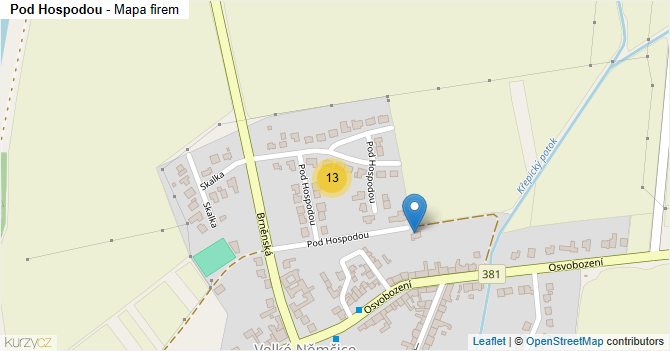 Pod Hospodou - mapa firem