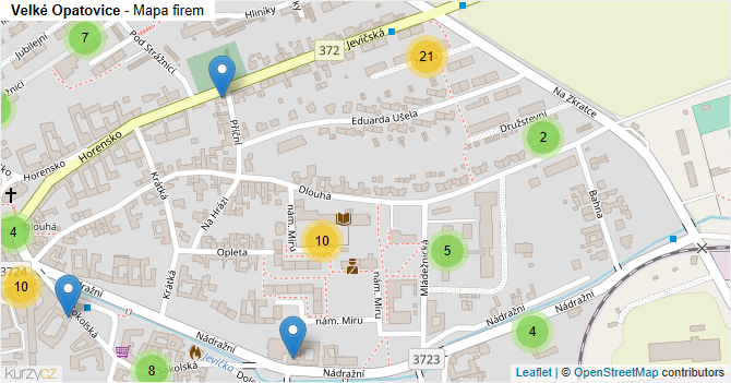 Velké Opatovice - mapa firem