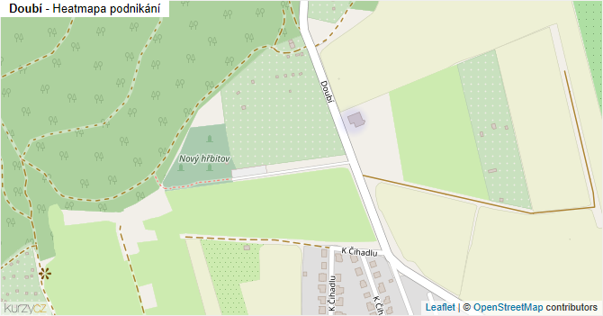 Doubí - mapa podnikání
