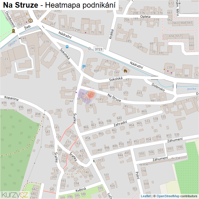 Mapa Na Struze - Firmy v ulici.