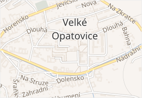 nám. Míru v obci Velké Opatovice - mapa ulice