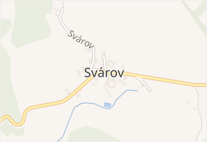 Svárov v obci Velké Opatovice - mapa části obce