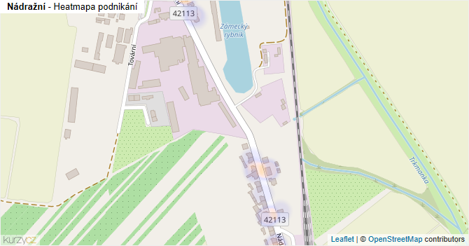 Nádražní - mapa podnikání