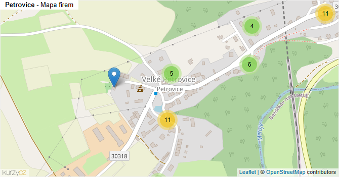 Petrovice - mapa firem
