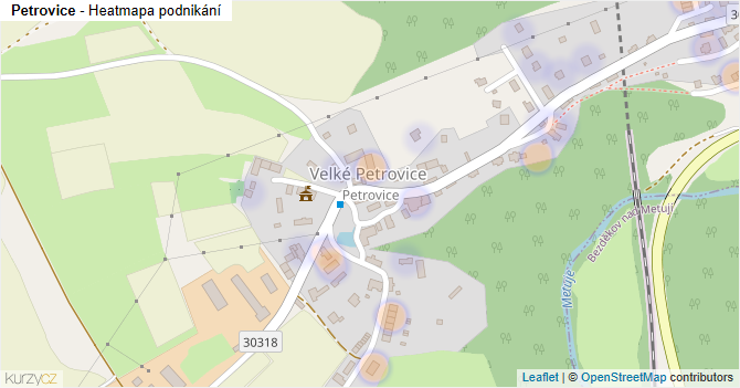 Petrovice - mapa podnikání