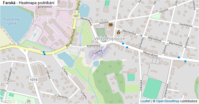 Farská - mapa podnikání