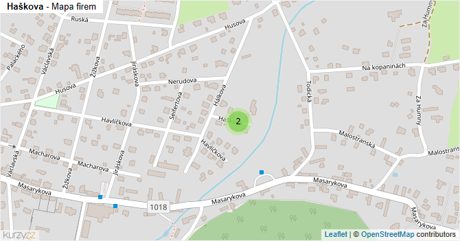 Haškova - mapa firem
