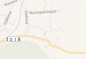 Malostranská v obci Velké Popovice - mapa ulice