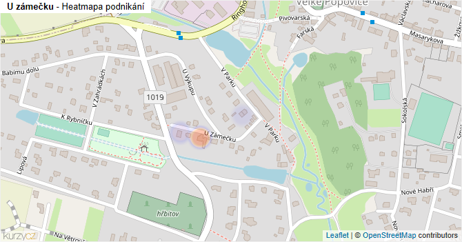 U zámečku - mapa podnikání